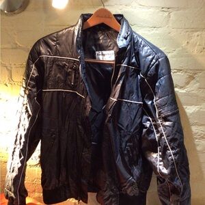 Vintage Black Bomber Jacket